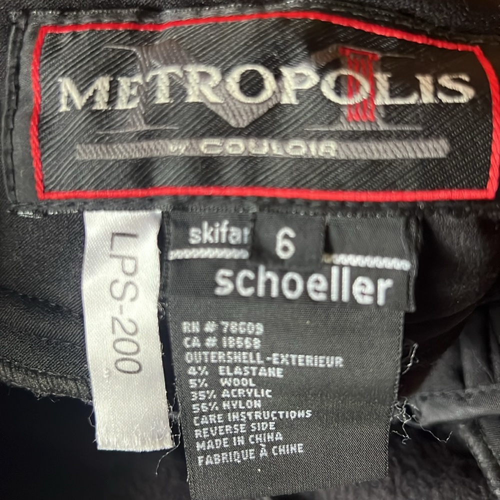 Women’s black Metropolis Couloir schoeller ski pants - Picture 10 of 11